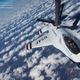 Illustration for article titled Watch The Thunderbirds Gas Up From A KC-135 On Their Way To Florida For the Daytona 500